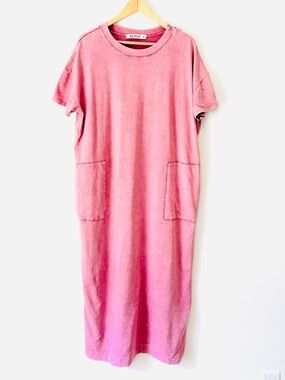 Three Bird Nest Faded Rose Crewneck T-shirt Dress XL
